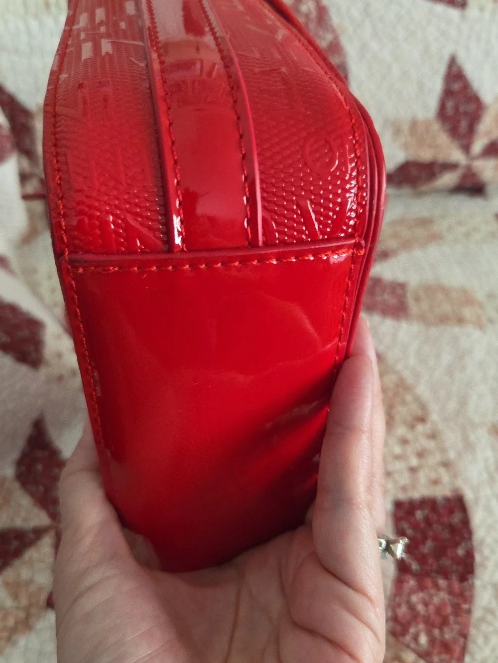 Valentino by Mario Red Crossbody Vegan Leather NWOT